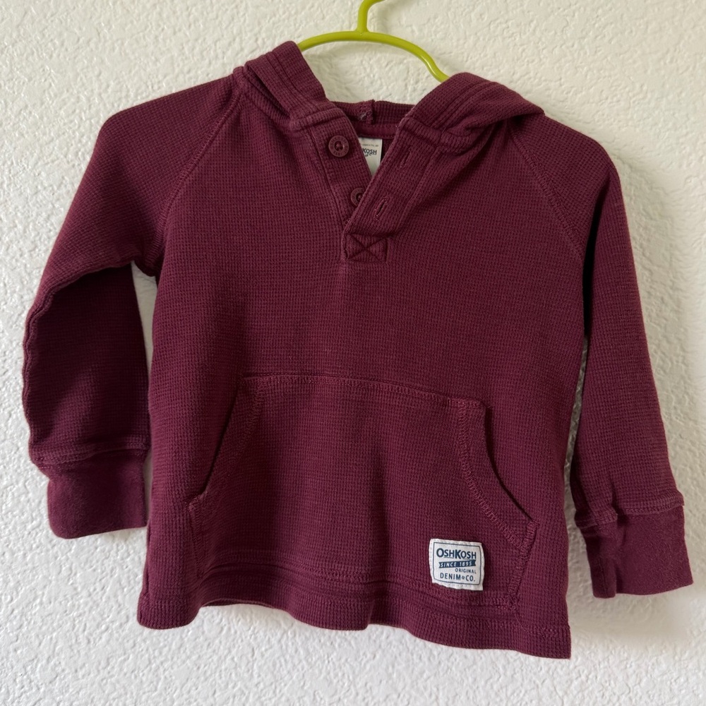 Maroon Hooded Shirt
